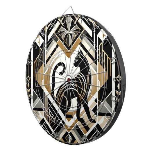 Modern Abstract decoratief kattendartbord Dartbord (Voorkant Rechts)