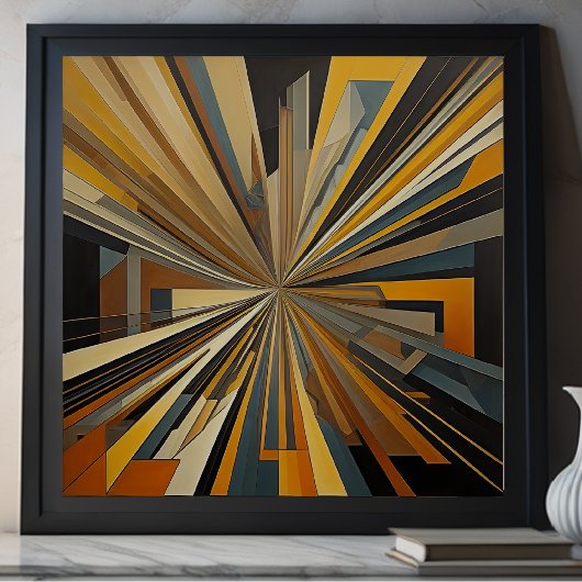 Modern Abstract Design Futurisme 1:1 Poster