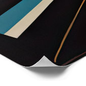 Modern Abstract Design Futurisme 3:2 Poster (Hoek)