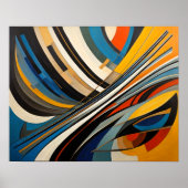 Modern Abstract Design Futurisme 4:5 Poster (Voorkant)