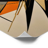 Modern Abstract Design Futurisme 4:5 Poster (Hoek)