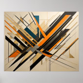 Modern Abstract Design Futurisme 4:5 Poster (Voorkant)