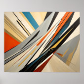 Modern Abstract Design Futurisme 4:5 Poster (Voorkant)