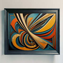 Modern Abstract Design Futurisme 4:5 Poster