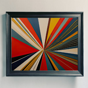 Modern Abstract Design Futurisme 4:5 Poster