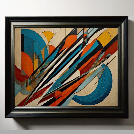 Modern Abstract Design Futurisme 4:5 Poster