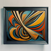 Modern Abstract Design Futurisme 4:5 Poster