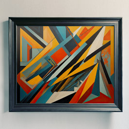 Modern Abstract Design Futurisme 4:5 Poster