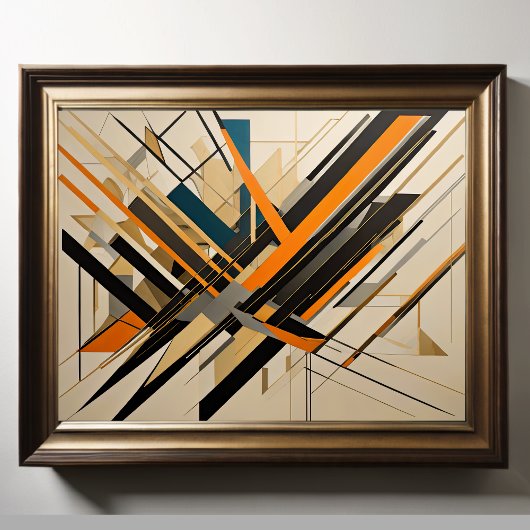 Modern Abstract Design Futurisme 4:5 Poster