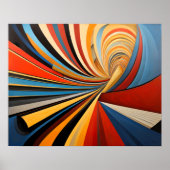 Modern Abstract Design Futurisme 4:5 Poster (Voorkant)