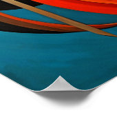 Modern Abstract Design Futurisme 4:5 Poster (Hoek)