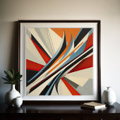 Modern Abstract Design Futurisme II Poster