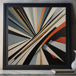 Modern Abstract Design Futurisme IV Poster