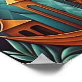 Modern Abstract Design Kubisme Surrealisme 4:5 Poster (Hoek)