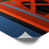 Modern Abstract Design Kubisme Surrealisme 4:5 Poster (Hoek)