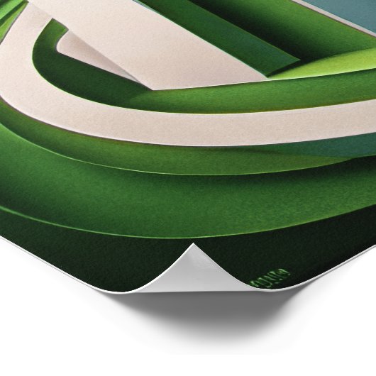 Modern Abstract Design Kubisme Surrealisme 4:5 Poster (Hoek)