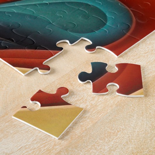 Modern Abstract Design Kubisme Surrealisme Legpuzzel (Zijkant)