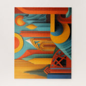 Modern Abstract Design Kubisme Surrealisme Legpuzzel (Verticaal)