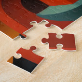 Modern Abstract Design Kubisme Surrealisme Legpuzzel (Zijkant)