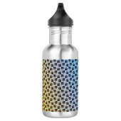 Modern abstract digital pattern design 1243 waterfles  (Rechts)