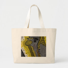 Modern Abstract Dot Pattern  Grote Tote Bag