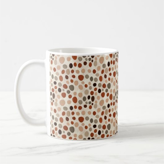 Modern Abstract Dot Pattern Mug (Gauche)