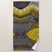 Modern Abstract Dot Pattern  Strandlaken (Voorkant)