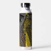 Modern Abstract Dot Pattern  Waterfles (Links)