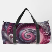 Modern Abstract Eenvoudig Draaiend Roze en Paarse Plunjezak (Achterkant)