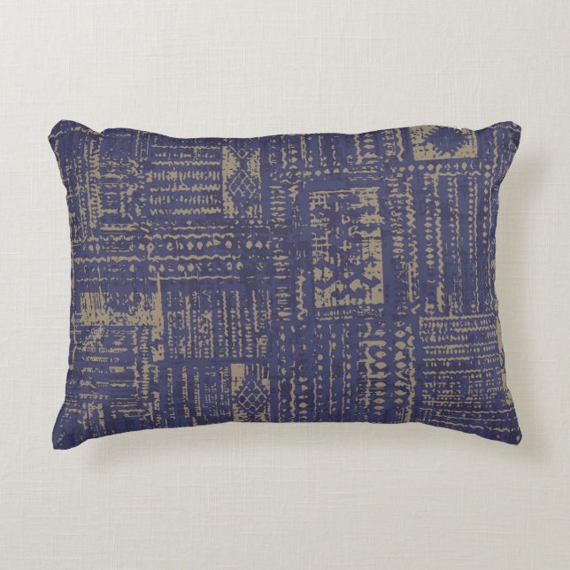 Modern abstract, eigentijds oppervlak pattern desi accent kussen (Voorkant)