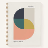 Modern Abstract Elegant Geometric Minimal Journal Notitieboek (Voorkant)