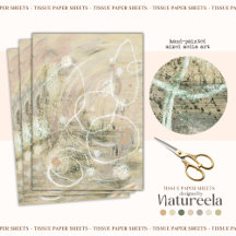 Modern Abstract Elegant Patroon Weefsel Papier