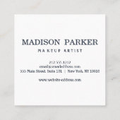 Modern Abstract Faux Roos Gold Vierkante Visitekaartje (Achterkant)