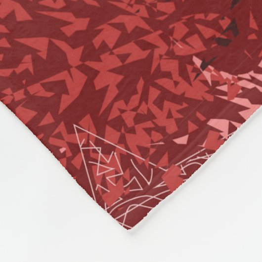 Modern Abstract Fleece Deken (Hoek)