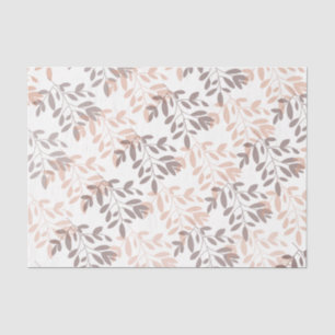 Modern abstract floraal botanisch blad tissuepapier