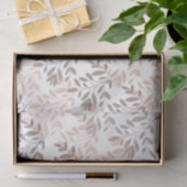 Modern abstract floraal botanisch blad tissuepapier (Geschenk)