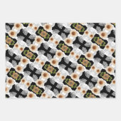 Modern abstract floral art inpakpapier vel (Voorkant 3)