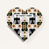 Modern abstract floral art notitieboek (Voorkant)