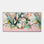 Modern Abstract Floral Botanical Personalized Bureaumat (Voorkant)