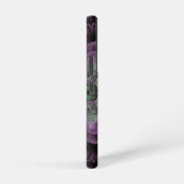 Modern Abstract fractaal Paars en groen ontwerp Samsung Galaxy Hoesje (Rechterkant)