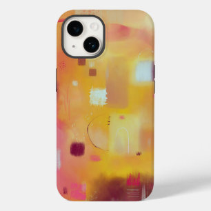 Modern Abstract geel Case-Mate iPhone 14 Hoesje