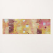 Modern Abstract geel Yogamat (Achterkant (horizontaal))