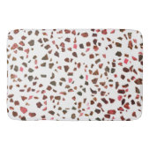 Modern Abstract gemarmerd roze Terracotta Terrazzo Badmat (Voorkant)