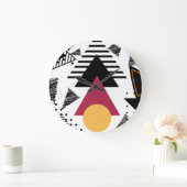 Modern Abstract geometric art Grote Klok (Huis)