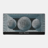 Modern Abstract Geometric Black White Pattern (Recto)