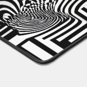 Modern Abstract Geometric Black White Pattern Bureaumat (Hoek)