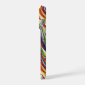 Modern abstract geometric digital pattern 40 iPhone hoesje (Linkerkant)