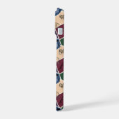 Modern abstract geometric digital pattern 59 iPhone 15 hoesje (Linkerkant)