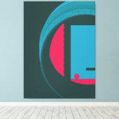 Modern Abstract Geometric Echo Canvas Afdruk (Insitu (Houten vloer))