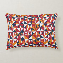 Modern Abstract Geometric Leaves Pattern Accent Kussen